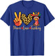 Peace Love Turkey Thanksgiving Fall Autumn Girls Kids T-Shirt - T-Shirt | Royal