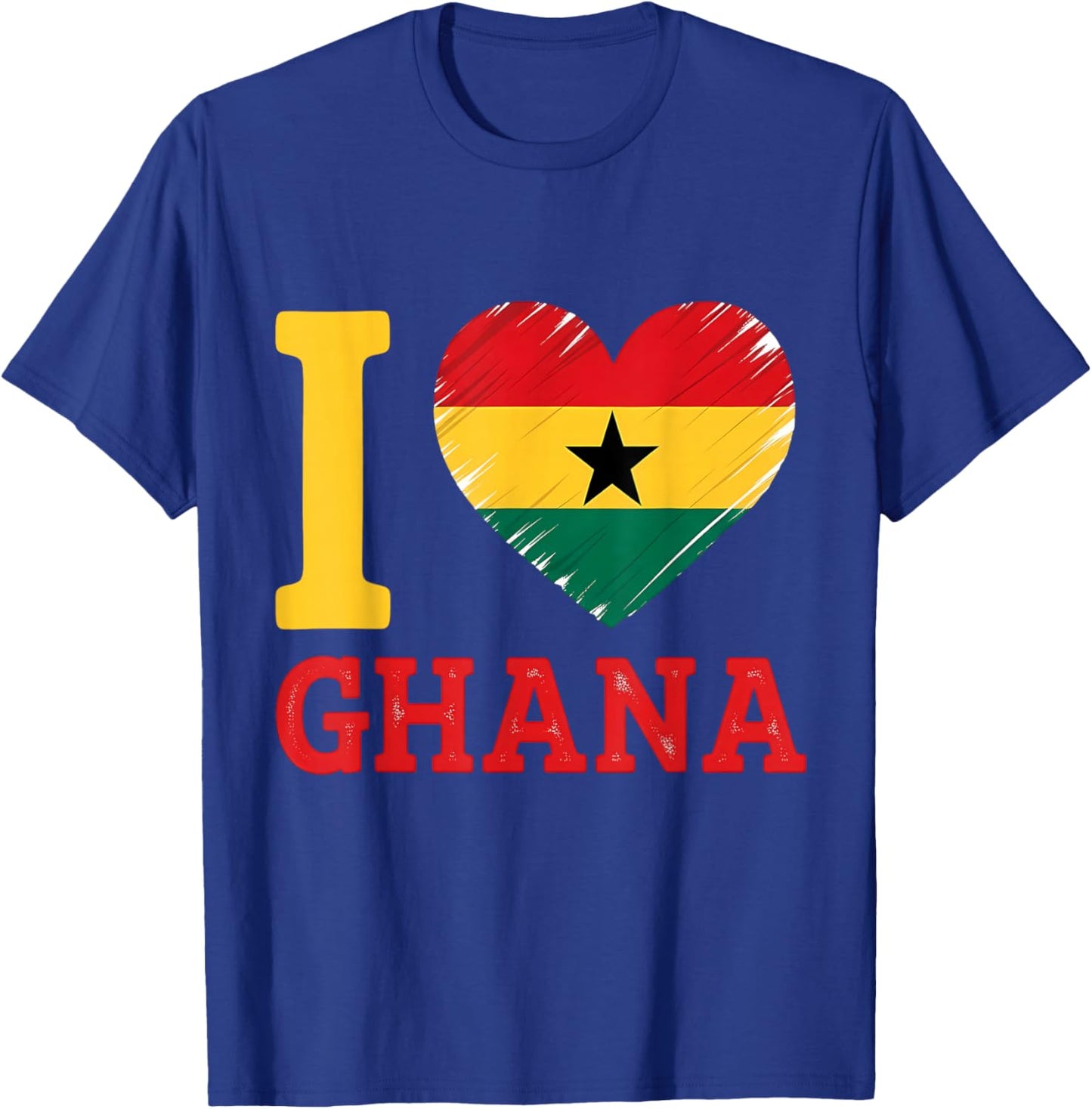 Ghana Flag Ghanese Roots Ghanaian Pride T-Shirt - T-Shirt | Royal