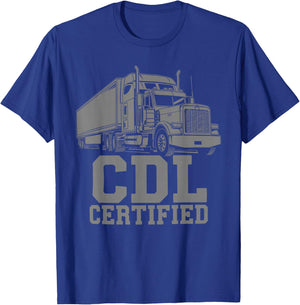 Best CDL Driver Art Women Trucker CDL Truck Driver T-Shirt - T-Shirt | Royal