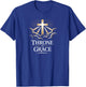 Throne of Grace Hebrews 4:16 Cross T-Shirt - T-Shirt | Royal