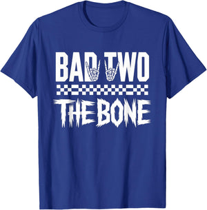 Bad Two The Bone Birthday 2 Years Old Kids Bday Party T-Shirt - T-Shirt | Royal