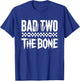 Bad Two The Bone Birthday 2 Years Old Kids Bday Party T-Shirt - T-Shirt | Royal