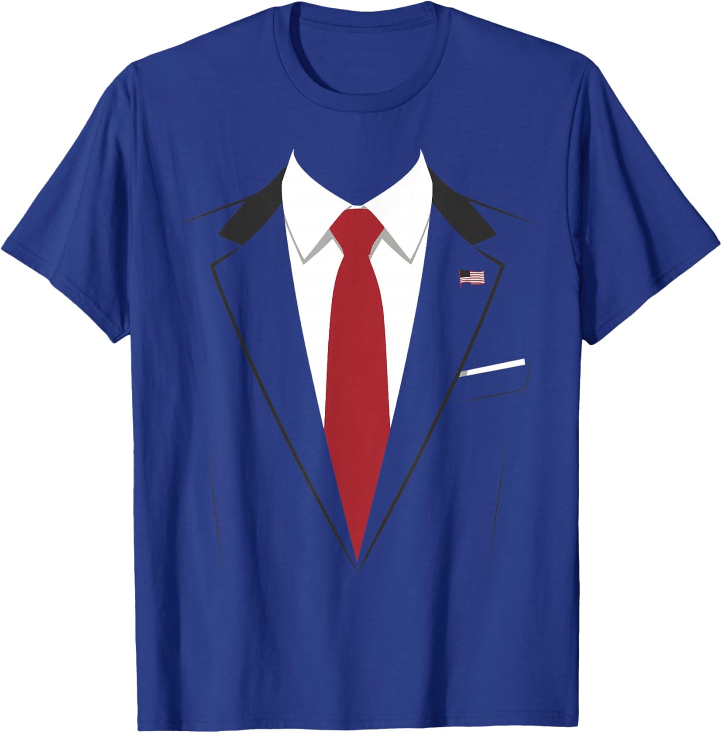 USA President Suit Easy Halloween Costume T-Shirt - T-Shirt | Royal