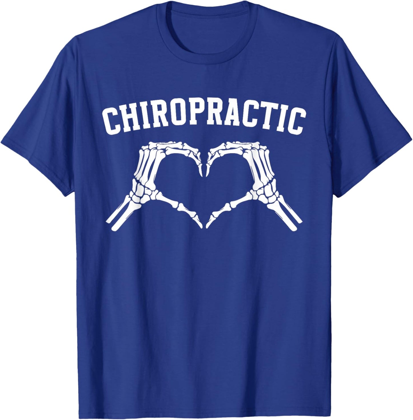 Chiropractic Heart Chiropractor Appreciation T-Shirt - T-Shirt | Royal