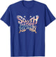 South Padre Island Butterfly - Texas Beach City Word Art T-Shirt - T-Shirt | Royal