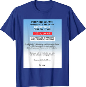 Pharmacy Medical Halloween Costume Nurse Propofol Matching T-Shirt - T-Shirt | Royal