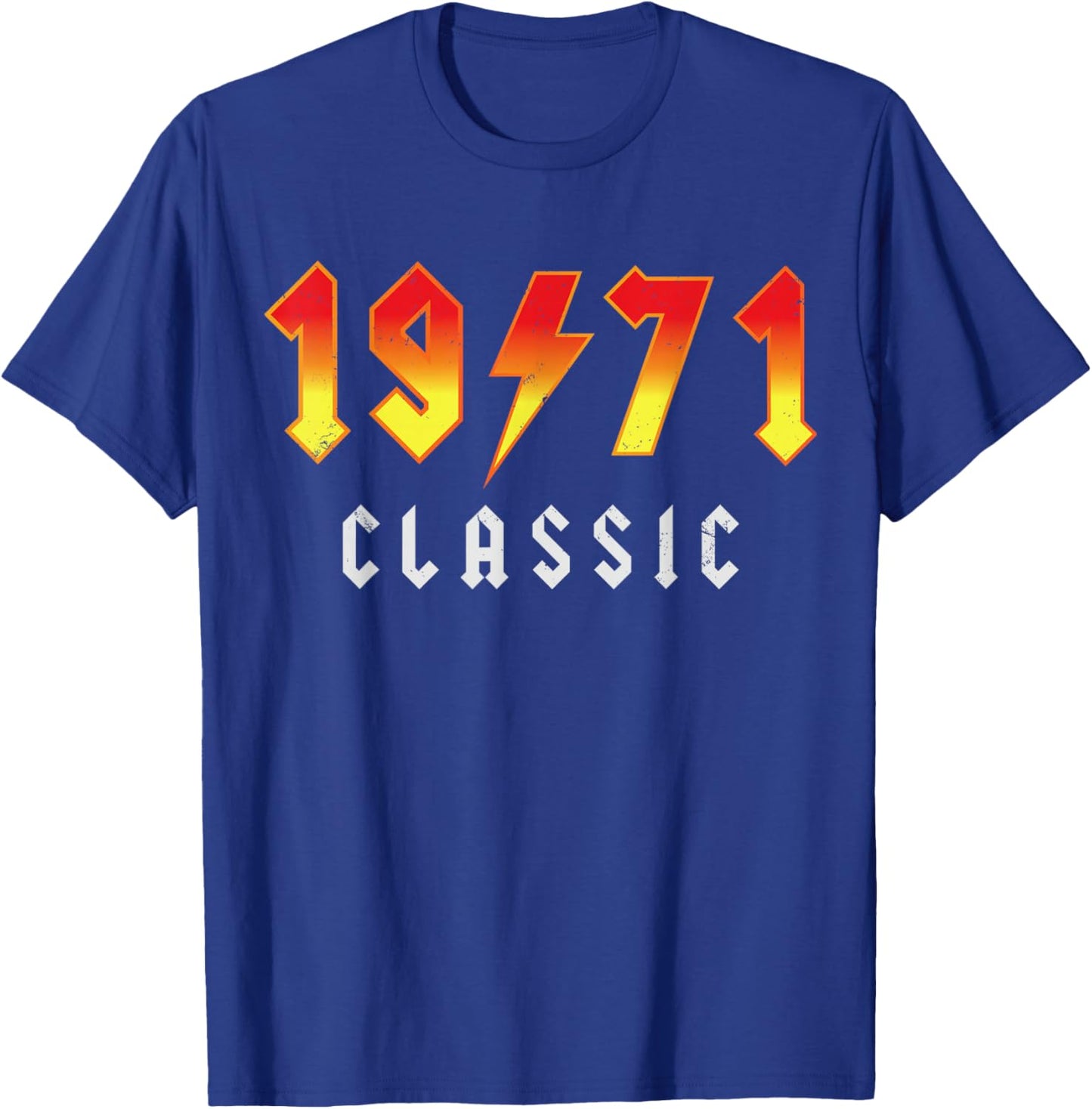 Classic 55 Birthday Decorations Men 55yr 1971 55th Birthday T-Shirt - T-Shirt | Royal