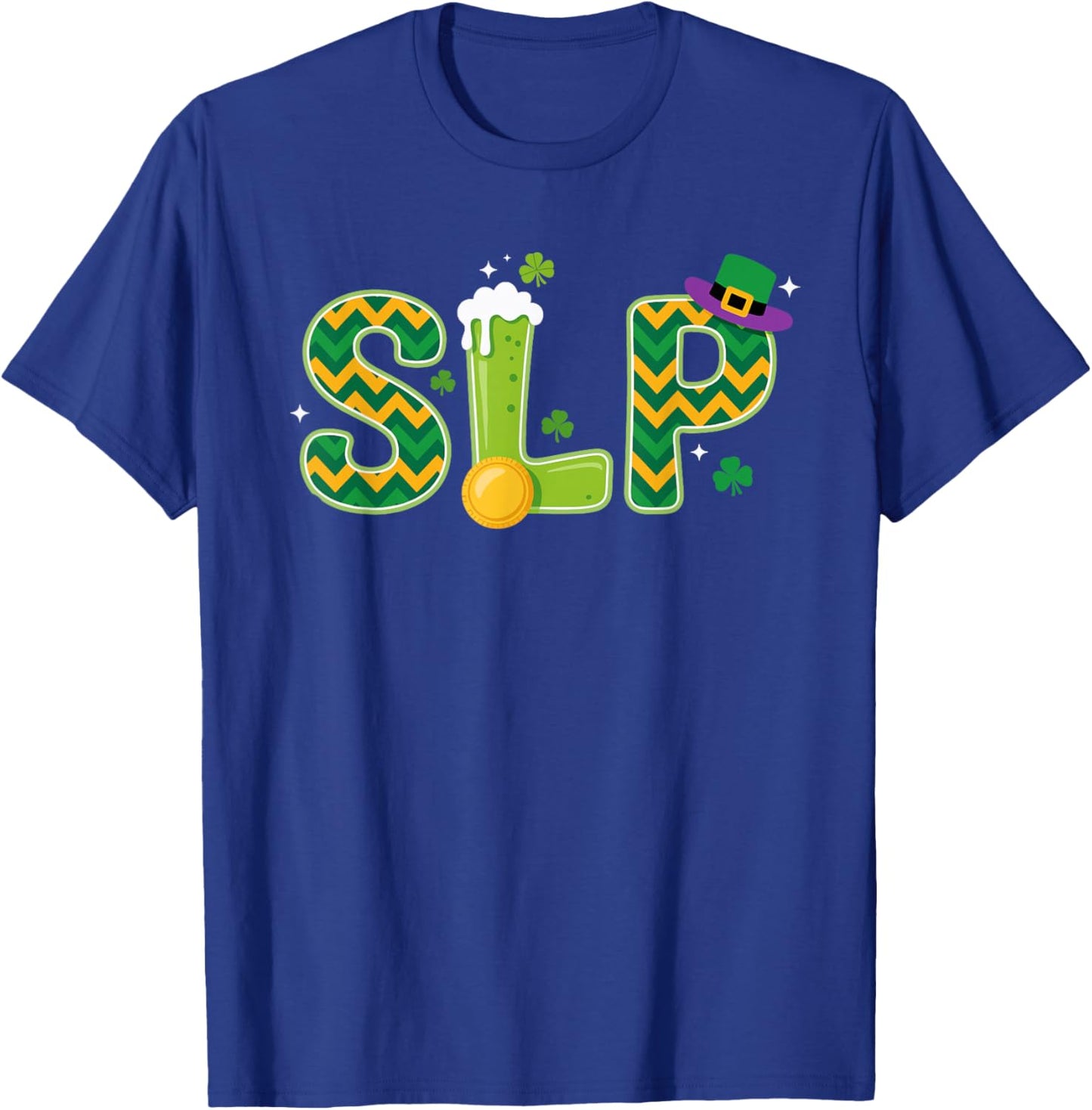 SLP St Patrick's Day Speech Therapist T-Shirt - T-Shirt | Royal