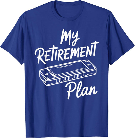 My Retirement Plan Harmonica T-Shirt - T-Shirt | Royal