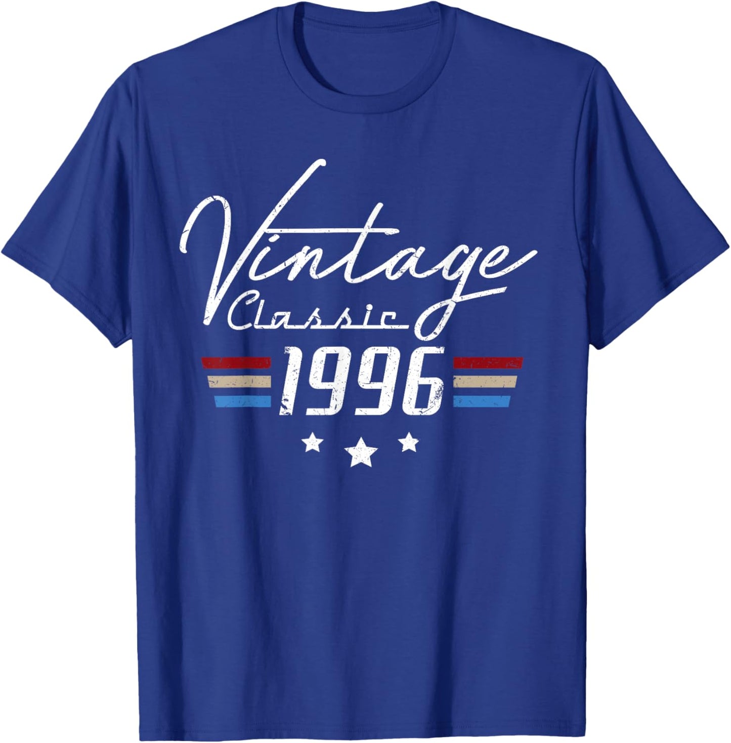 30 Year Old Gifts Men Vintage Classic Car 1996 30th Birthday T-Shirt - T-Shirt | Royal