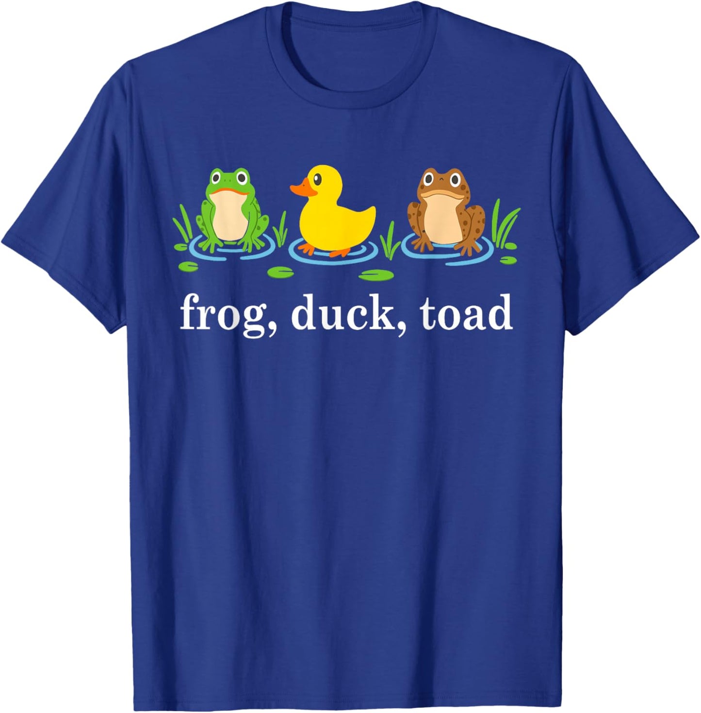 Frog Duck Toad Zoological Funny Protest Women T-Shirt - T-Shirt | Royal