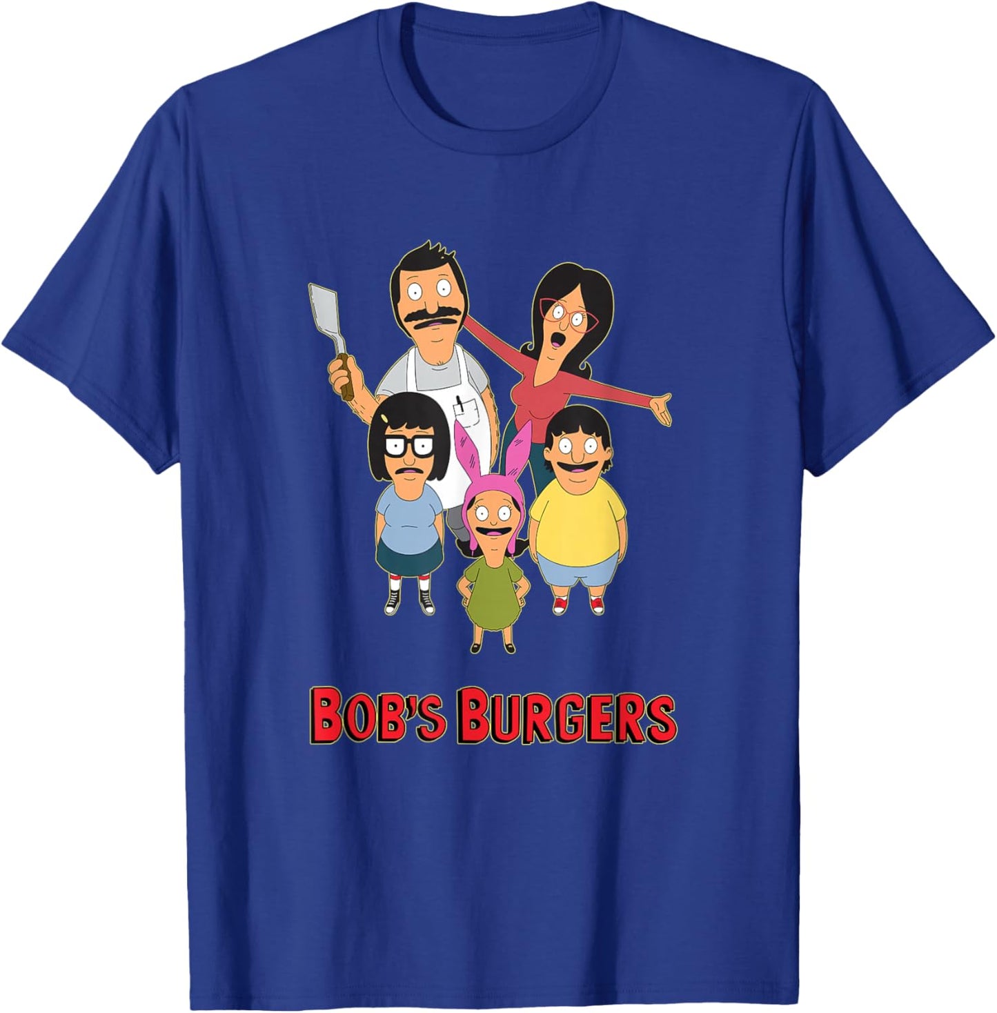 Bob's Burgers Belcher Family Group Portrait T-Shirt - T-Shirt | Royal