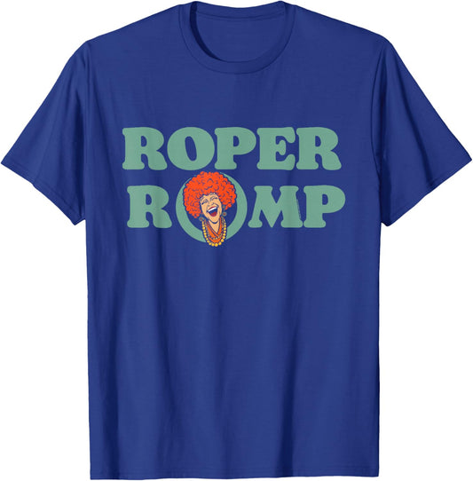 Roper Romp Mrs Roper Three's Company Typography 80s T-Shirt - T-Shirt | Royal