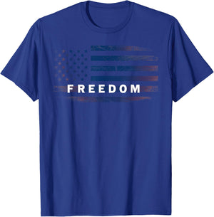 American Flag Freedom T-Shirt - T-Shirt | Royal