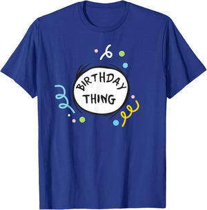 Dr. Seuss Birthday Thing Color Officially Licensed T-Shirt - T-Shirt | Royal