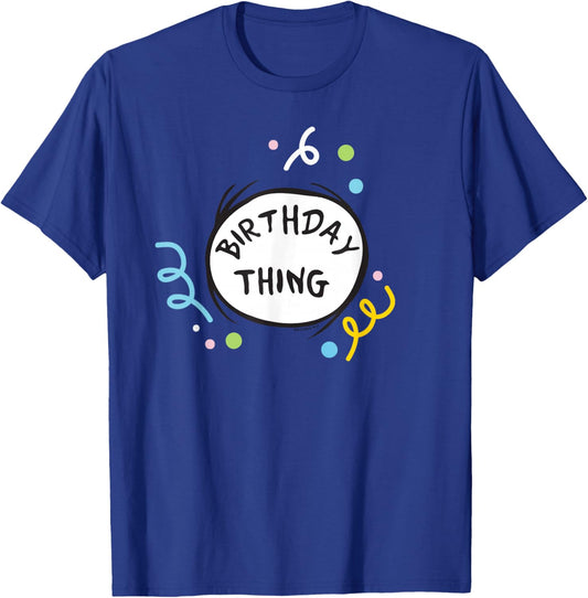 Dr. Seuss Birthday Thing Color Officially Licensed T-Shirt - T-Shirt | Royal