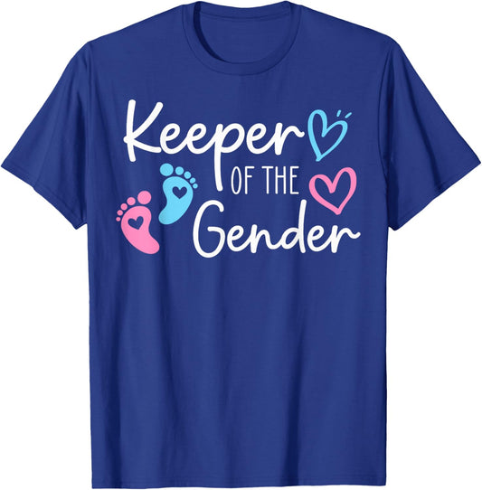 Keeper of The Gender Pregnancy Announcement Baby Reveal T-Shirt - T-Shirt | Royal