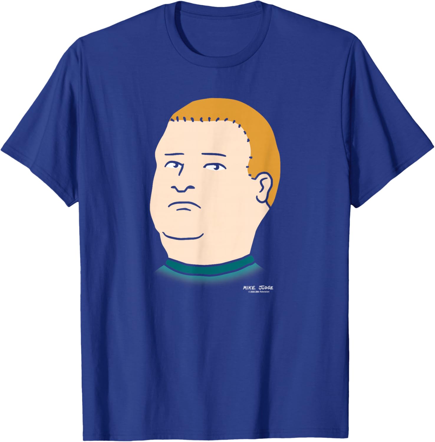 King of The Hill Bobby Hill Oversized Portrait Retro Cartoon T-Shirt - T-Shirt | Royal