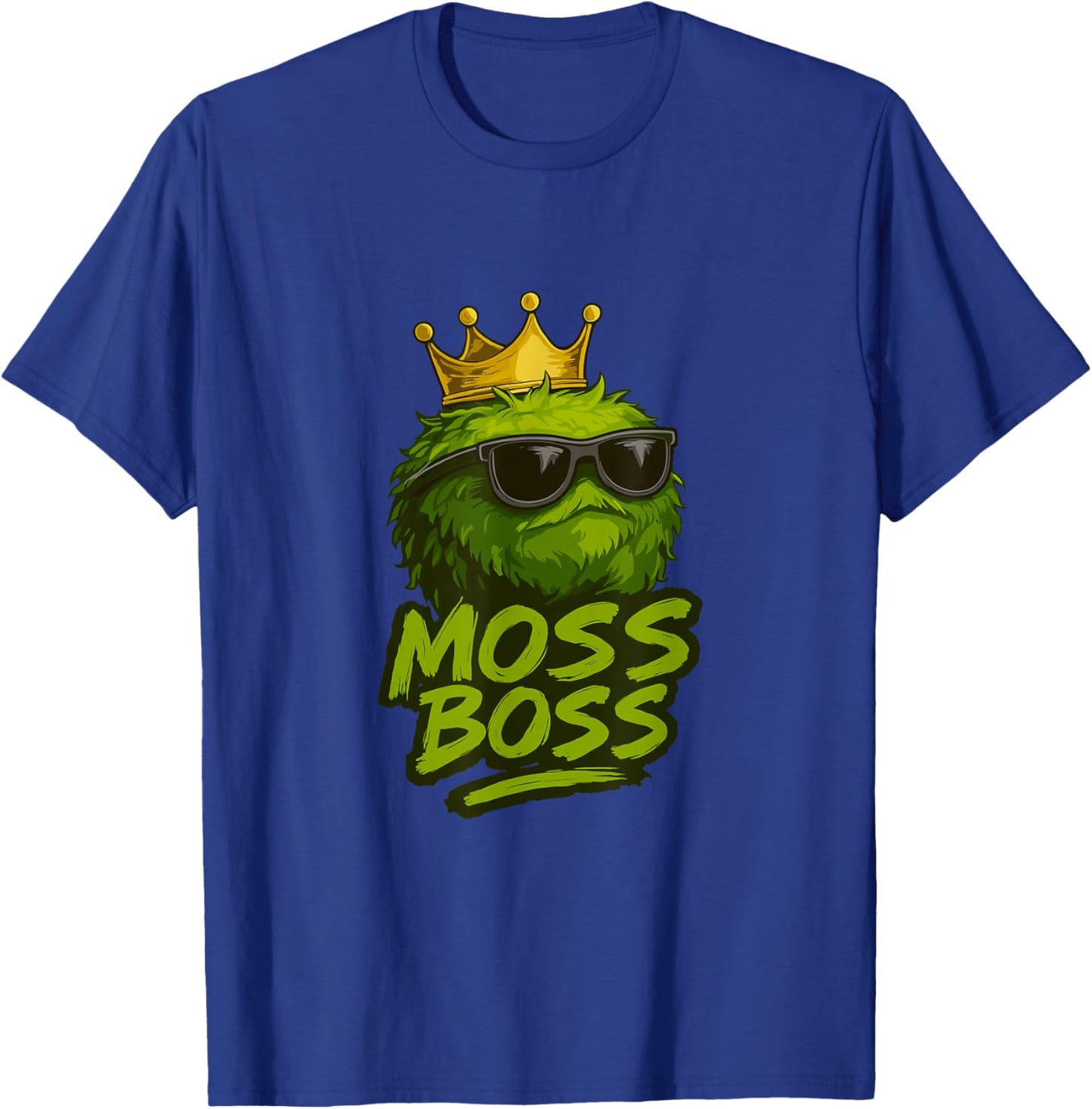 Moss Boss Funny Moss Lover Terrarium Humor T-Shirt - T-Shirt | Royal
