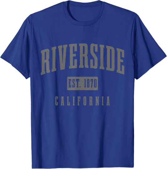 Riverside California T-Shirt - T-Shirt | Royal