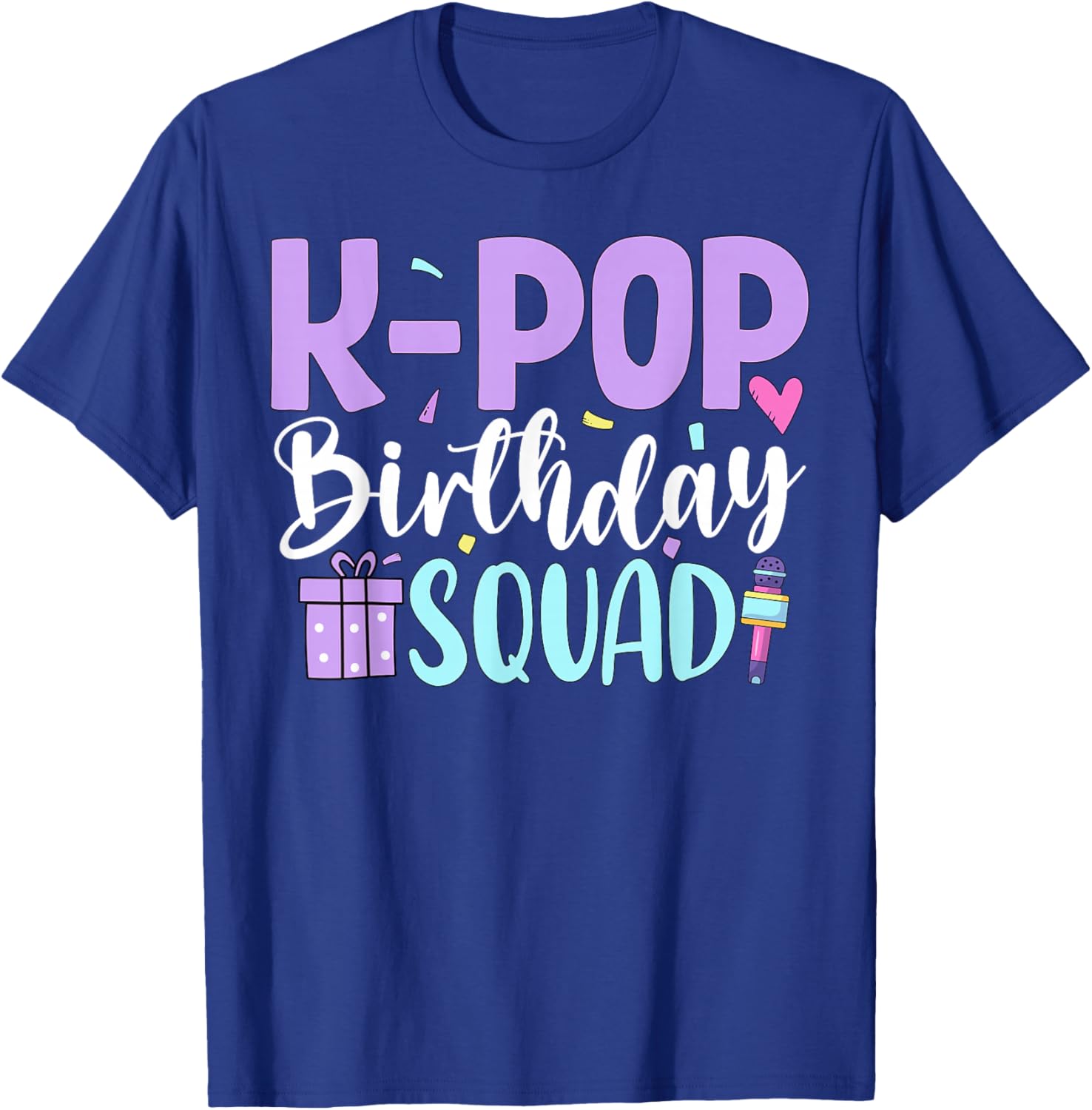 K Pop Birthday Squad Korean Pop Birthday Party T-Shirt - T-Shirt | Royal