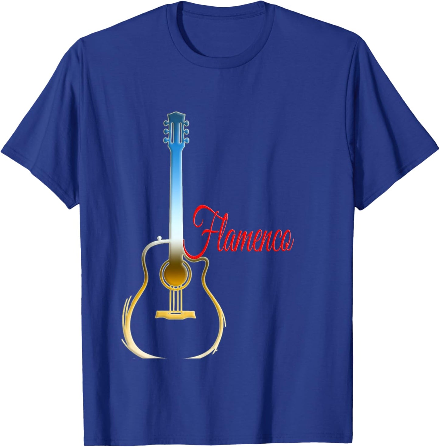Flamenco Guitar Player T-Shirt - T-Shirt | Royal