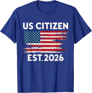 US Citizen 2026 New citizenship USA T-Shirt - T-Shirt | Royal