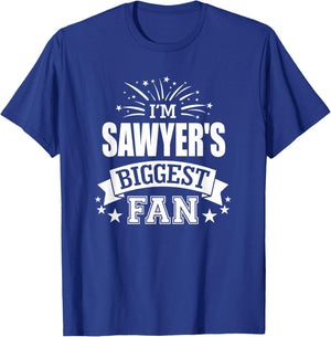 Sawyer Personalized Name Sports Fan Birthday Graduation T-Shirt - T-Shirt | Royal