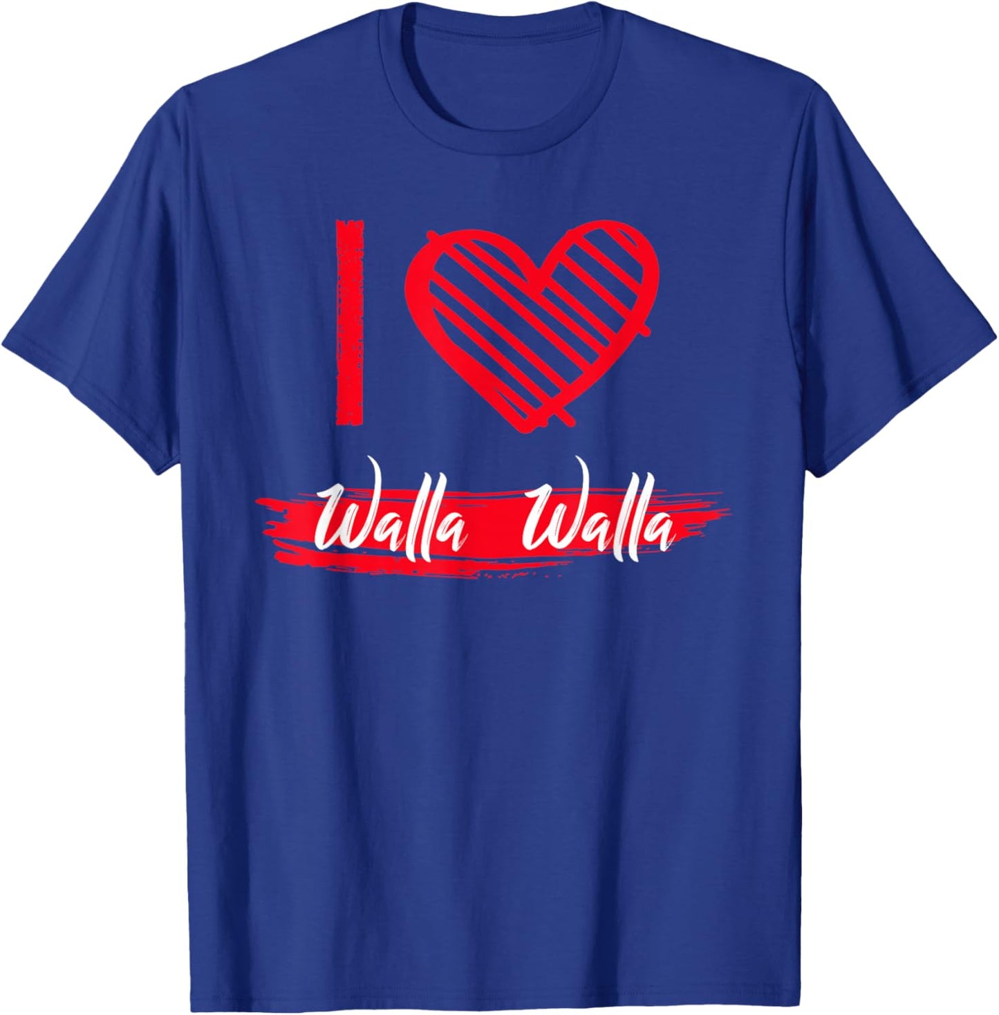 I Love Walla Walla I Heart Walla Walla T-Shirt - T-Shirt | Royal