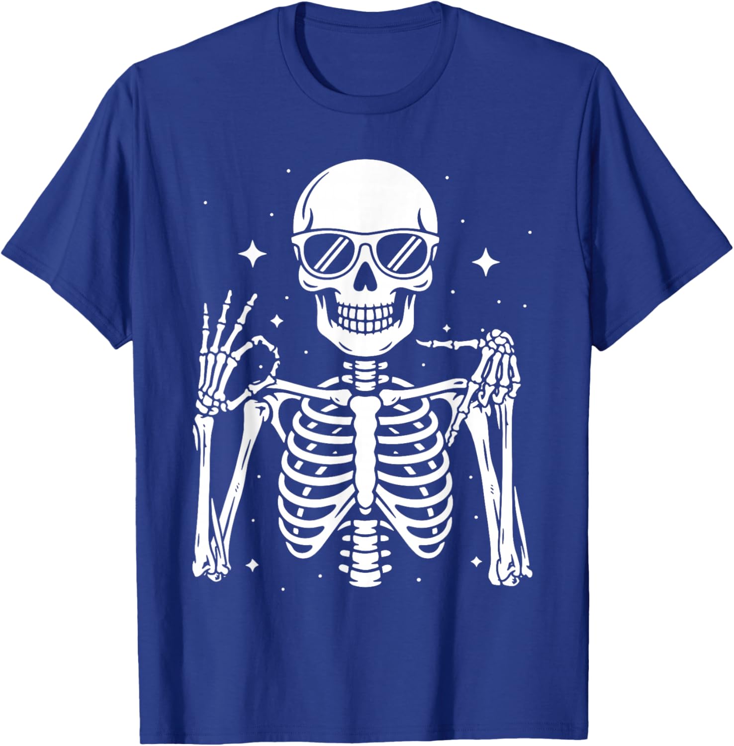 Six Seven 6 7 Meme Gen Alpha Halloween Skeleton Hands Sign T-Shirt - T-Shirt | Royal