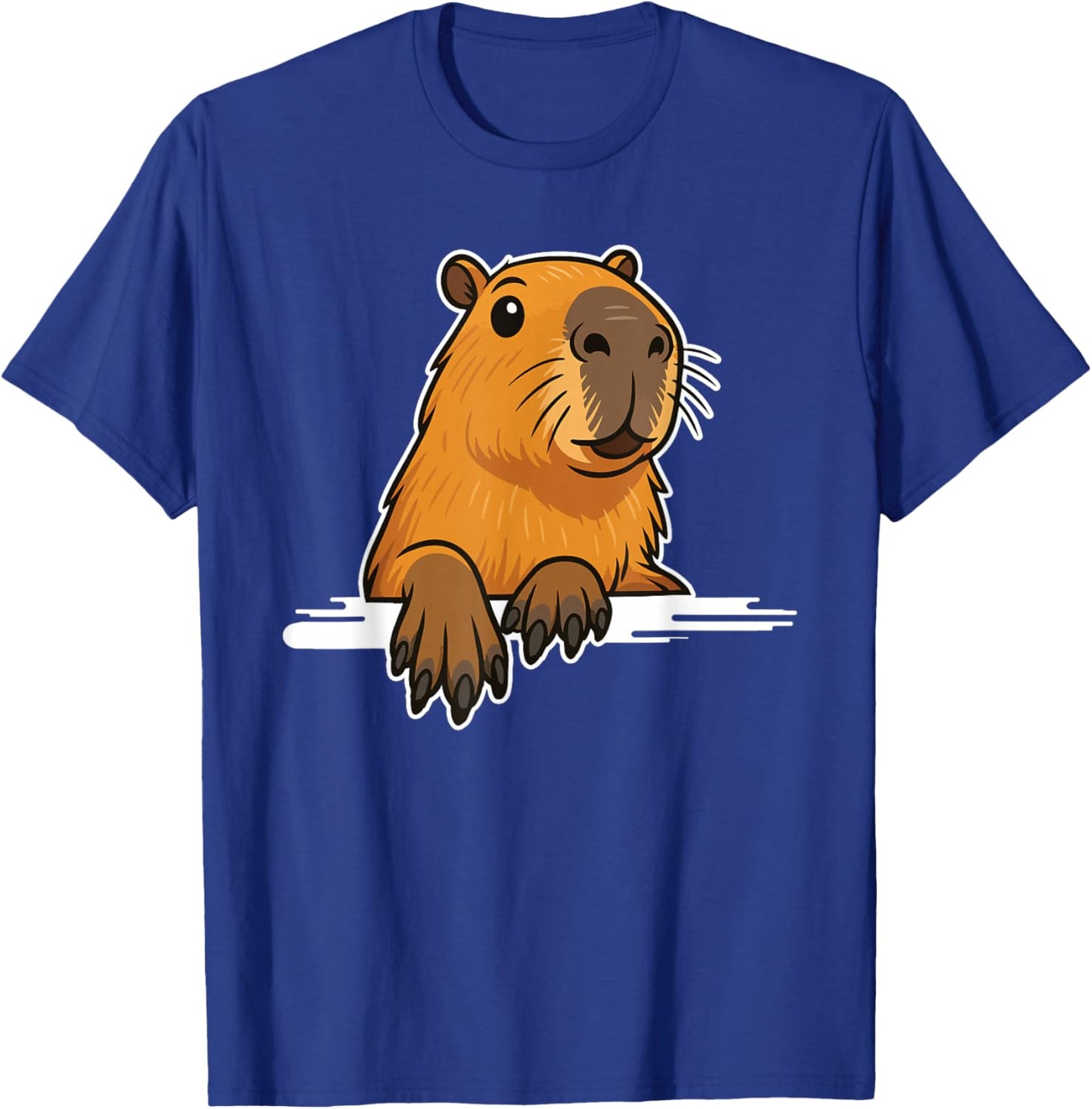 Capybara Cute Paws Men Women Kids Funny Capybara T-Shirt - T-Shirt | Royal