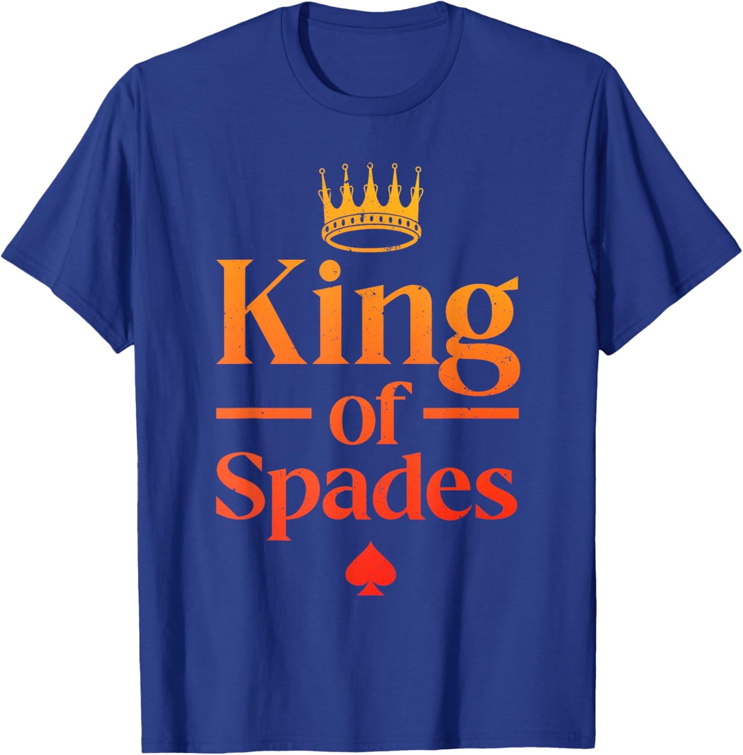 Cool King of Spades Art Dad Card Game Spades Player T-Shirt - T-Shirt | Royal