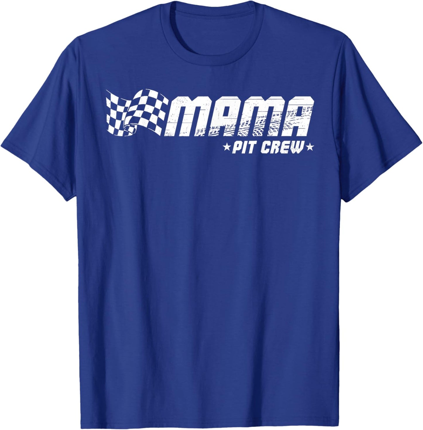 Mama Pit Crew Race Car Birthday Family Matching Pit Crew T-Shirt - T-Shirt | Royal