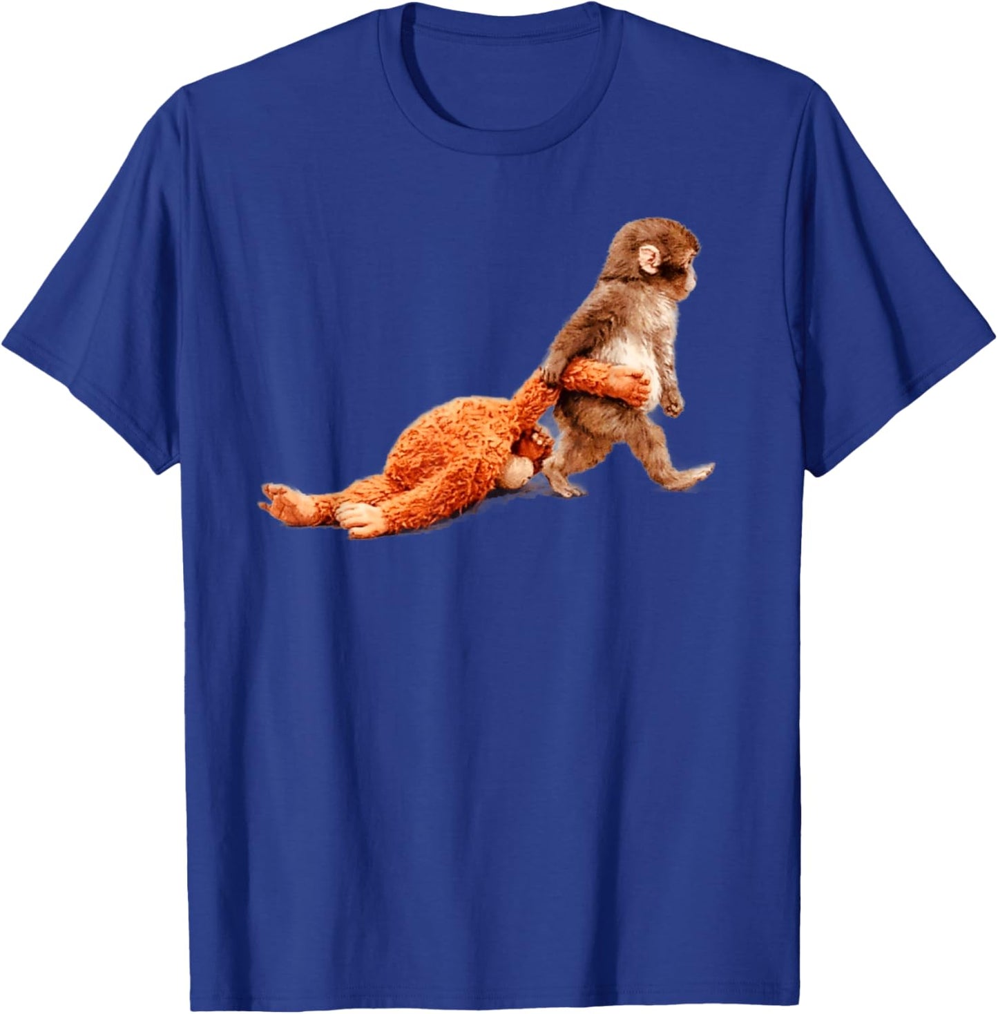 Baby Monkey Punch with Stuffed Buddy T-Shirt - T-Shirt | Royal