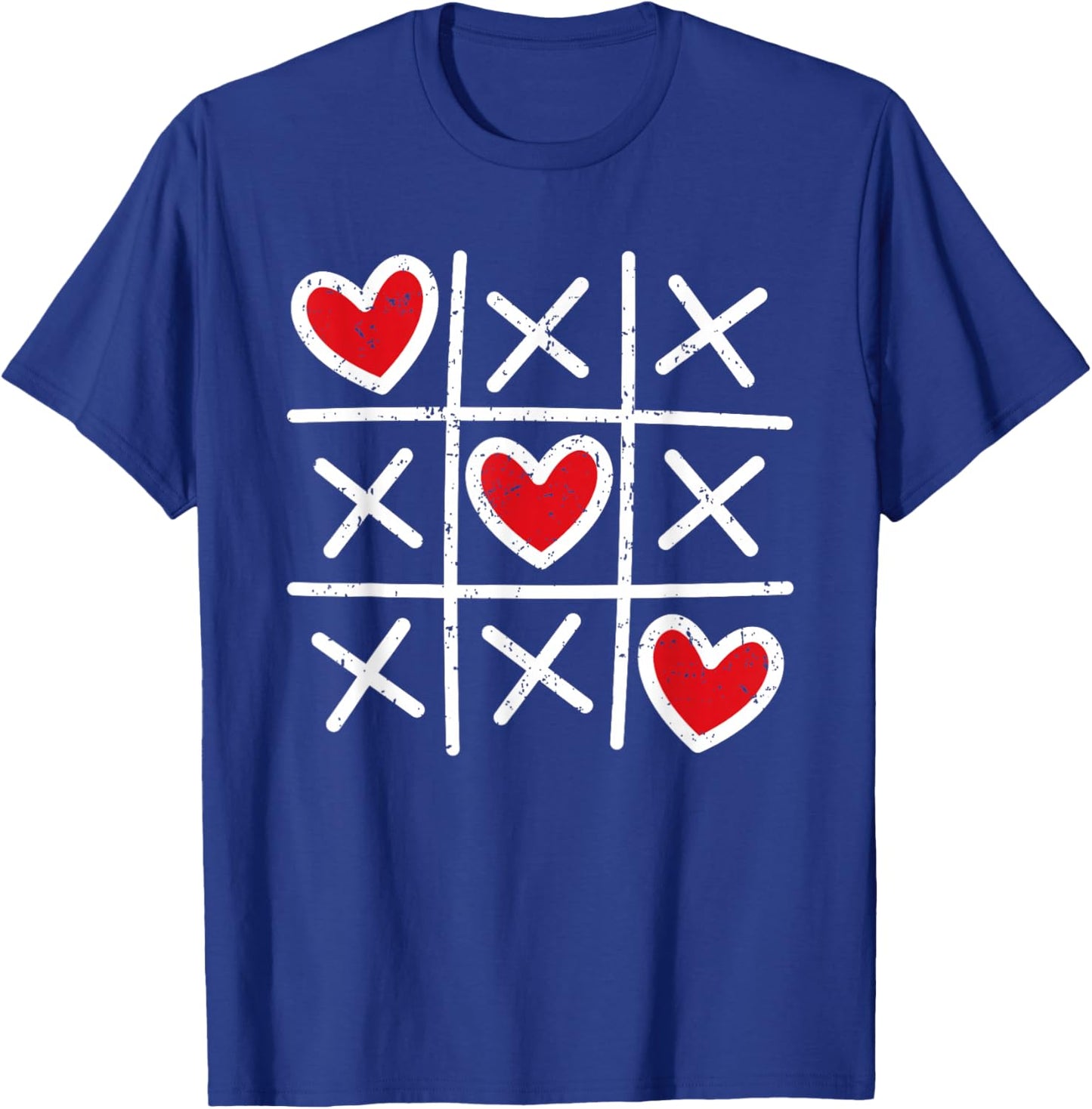 Cute Heart Valentines Day Graphic Love Hearts Boys Girls T-Shirt - T-Shirt | Royal