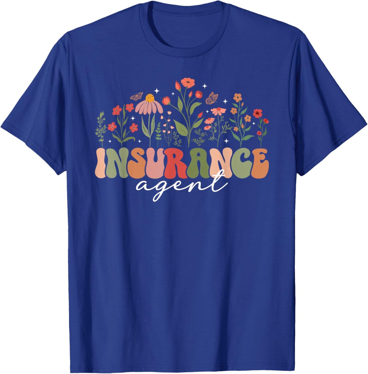 Groovy Insurance Agent Insurance Agency Worker T-Shirt - T-Shirt | Royal