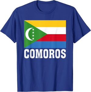Comoros Flag Patriotic National Roots Souvenir T-Shirt - T-Shirt | Royal