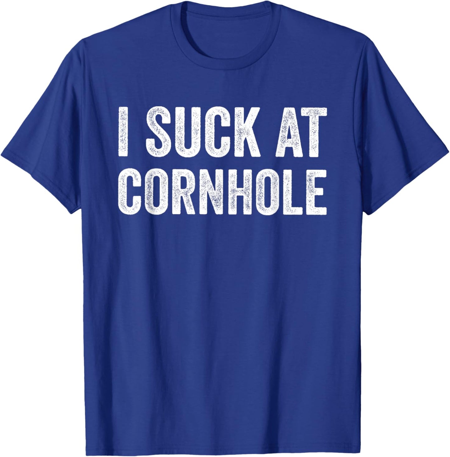 I Suck at Cornhole Funny Player Sports Corn-Hole T-Shirt - T-Shirt | Royal