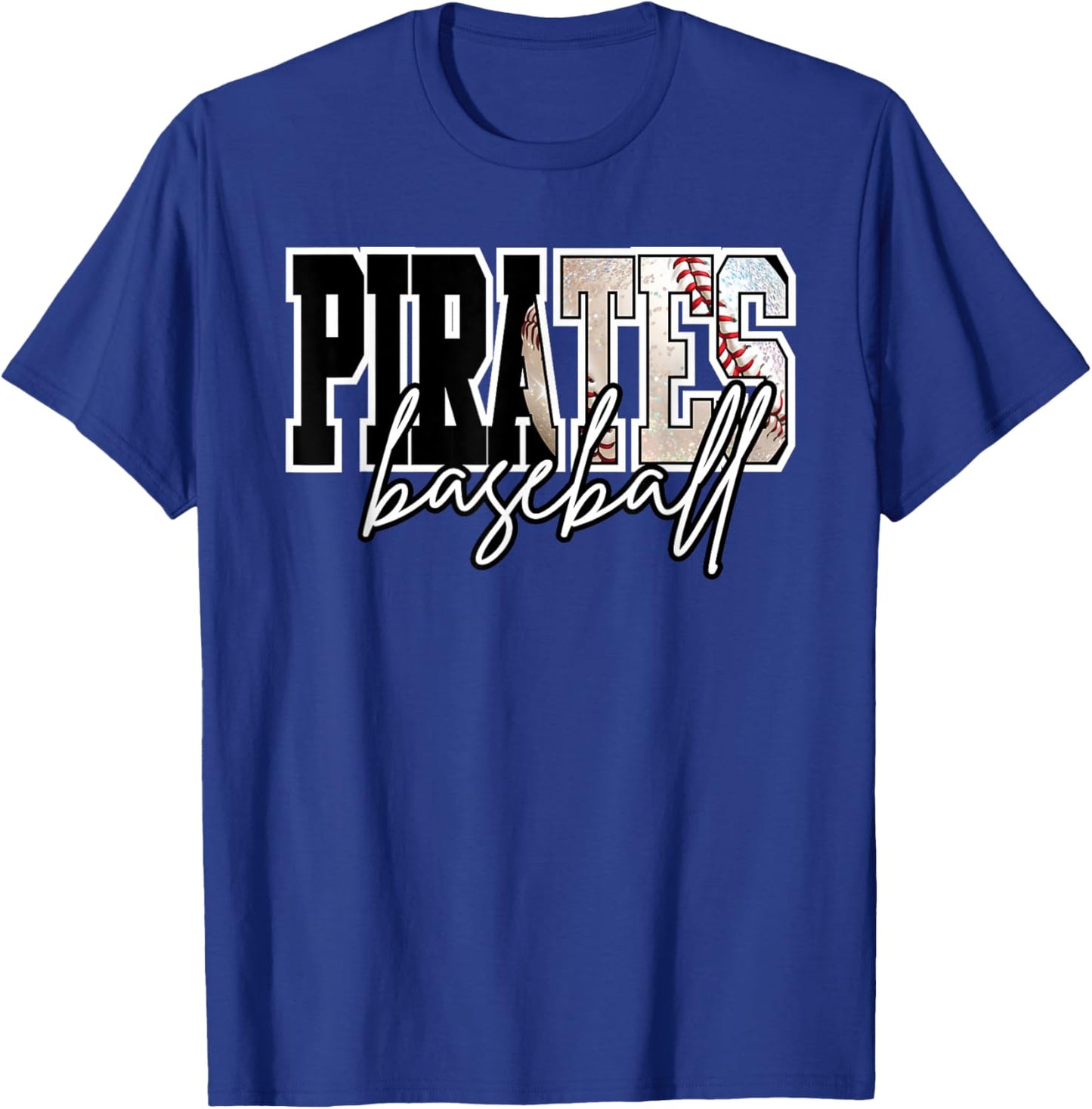 Pirates Baseball Mom Game Day School Spirit Pirate Pride T-Shirt - T-Shirt | Royal