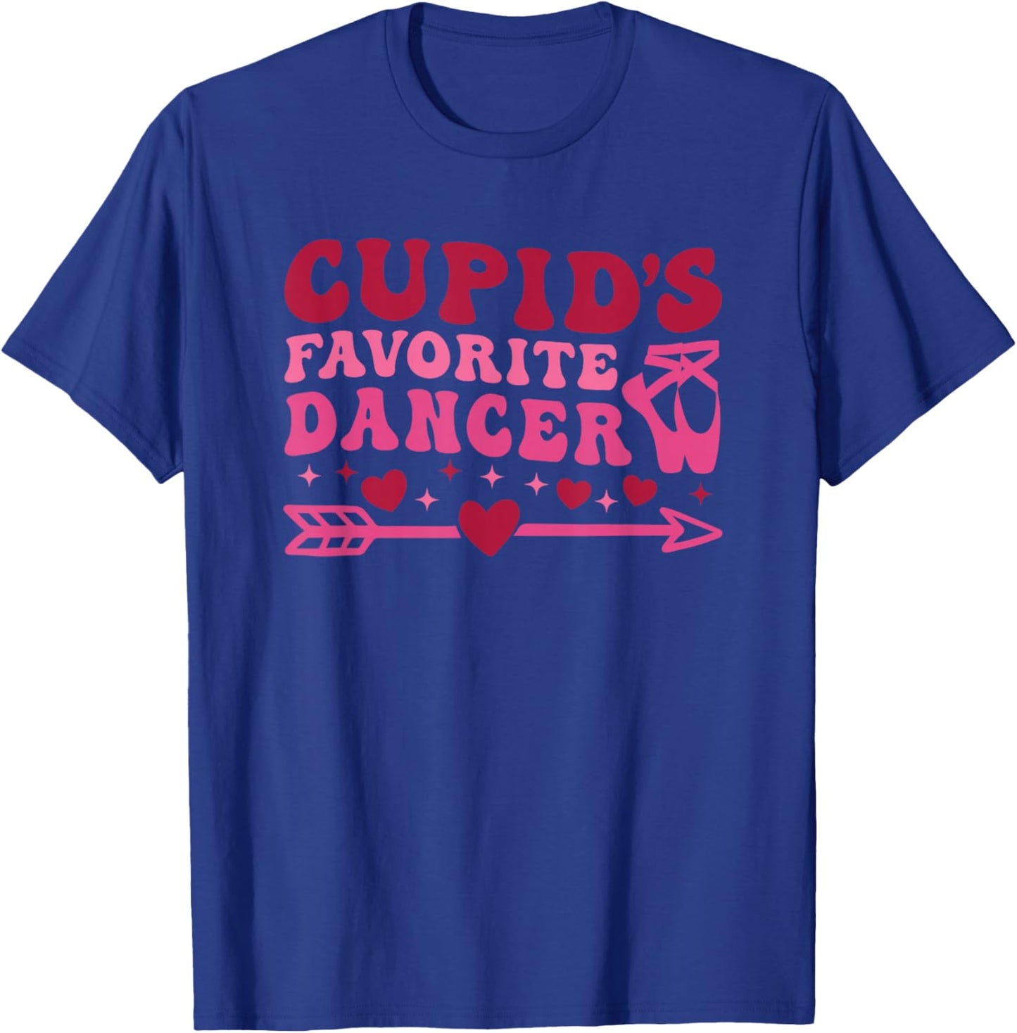 Dancer Valentine's Day Dance and Ballet Cute Hearts T-Shirt - T-Shirt | Royal