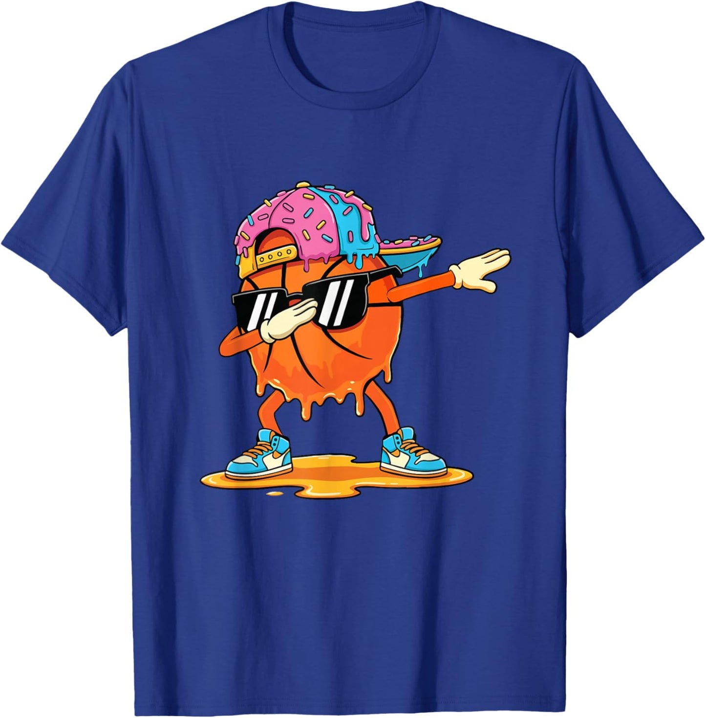 Dabbing Basketball - Basketball Lover Basketball Player T-Shirt - T-Shirt | Royal