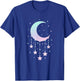 Kawaii Crescent Moon with Hanging Stars Pastel Anime Cute T-Shirt - T-Shirt | Royal