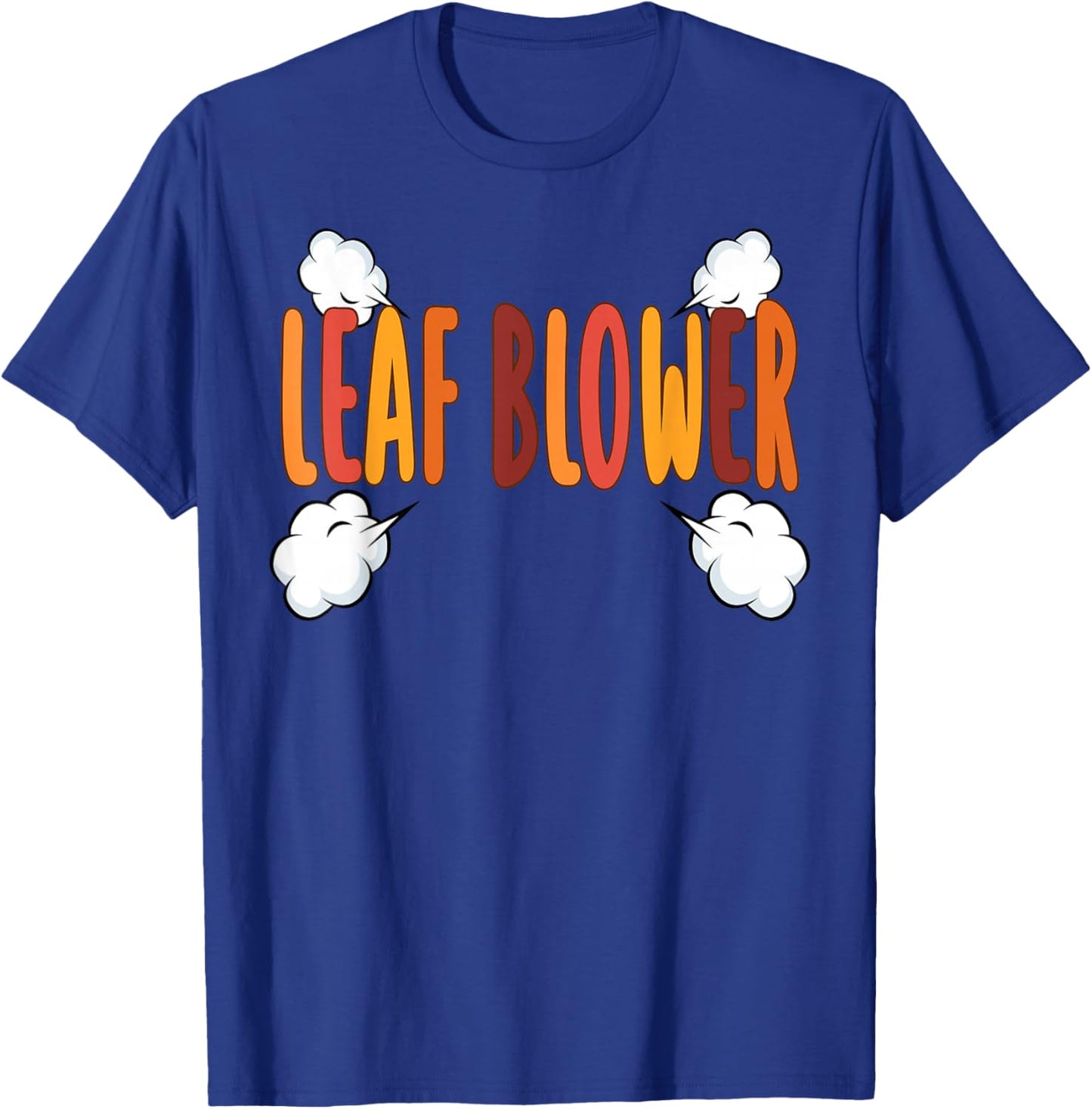 Funny Leaf Blower Fall Costume Halloween Couple Matching T-Shirt - T-Shirt | Royal