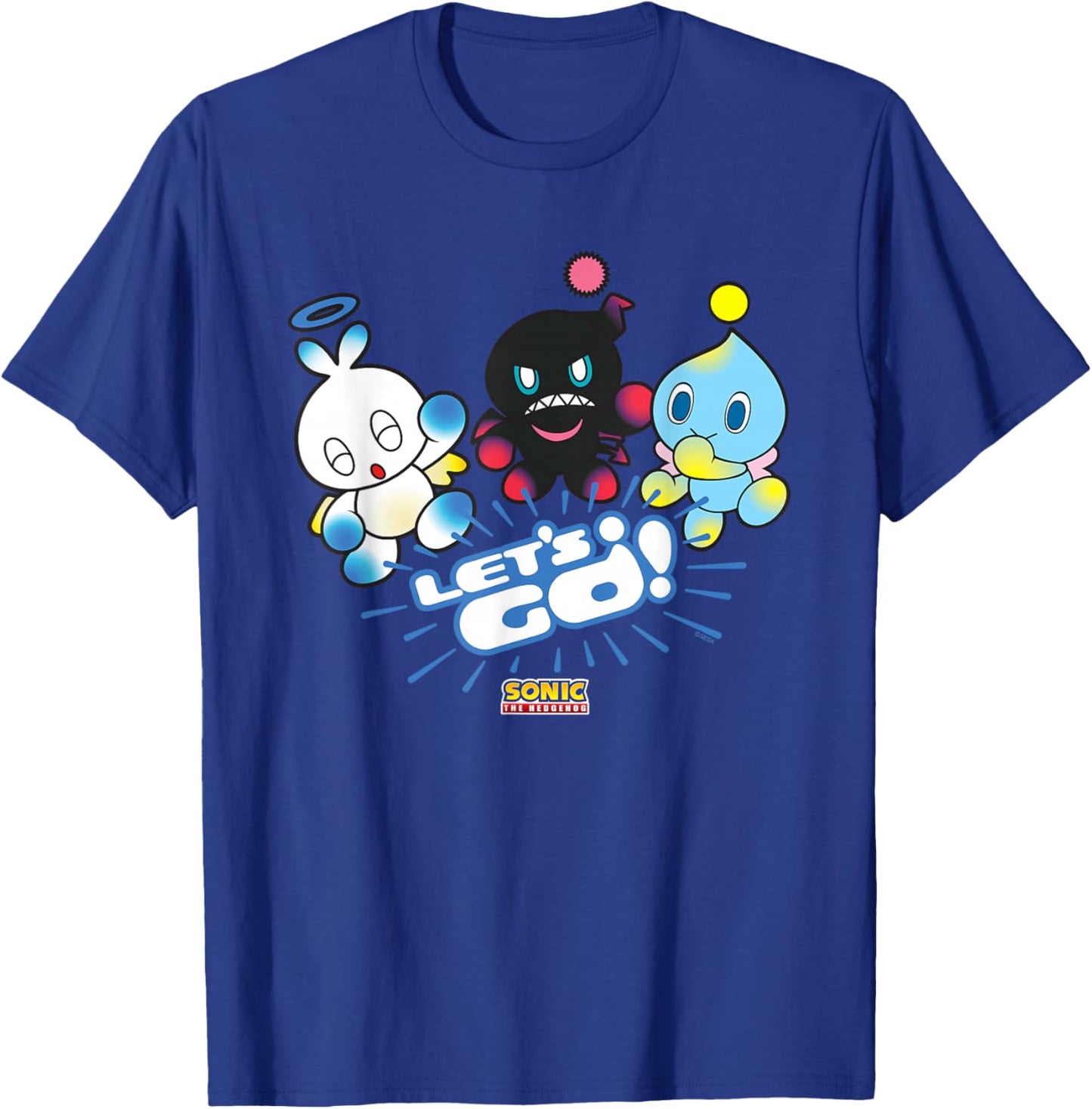 Sonic The Hedgehog - Let’s Go, Chao! T-Shirt - T-Shirt | Royal