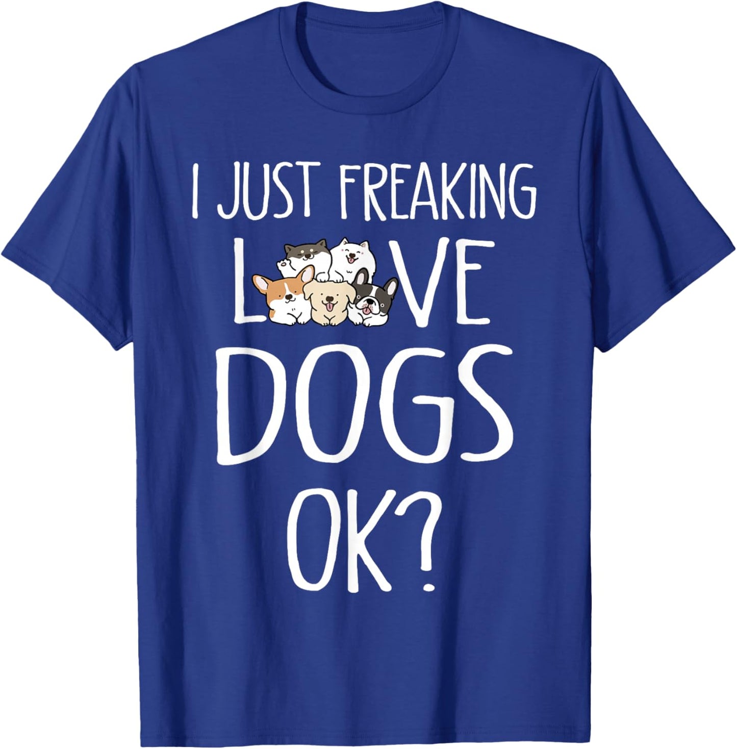 Dog Mom Dog Dad Men Women Kids Funny Dog T-Shirt - T-Shirt | Royal