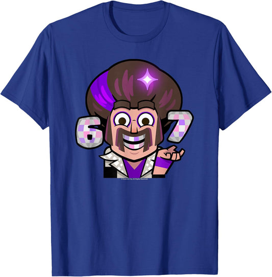 Clash Royale 6 7 Wizard Emote Mobile Game Emoji T-Shirt - T-Shirt | Royal