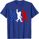 USA Flag Sasquatch 4th of July Funny Patriotic T-Shirt - T-Shirt | Royal