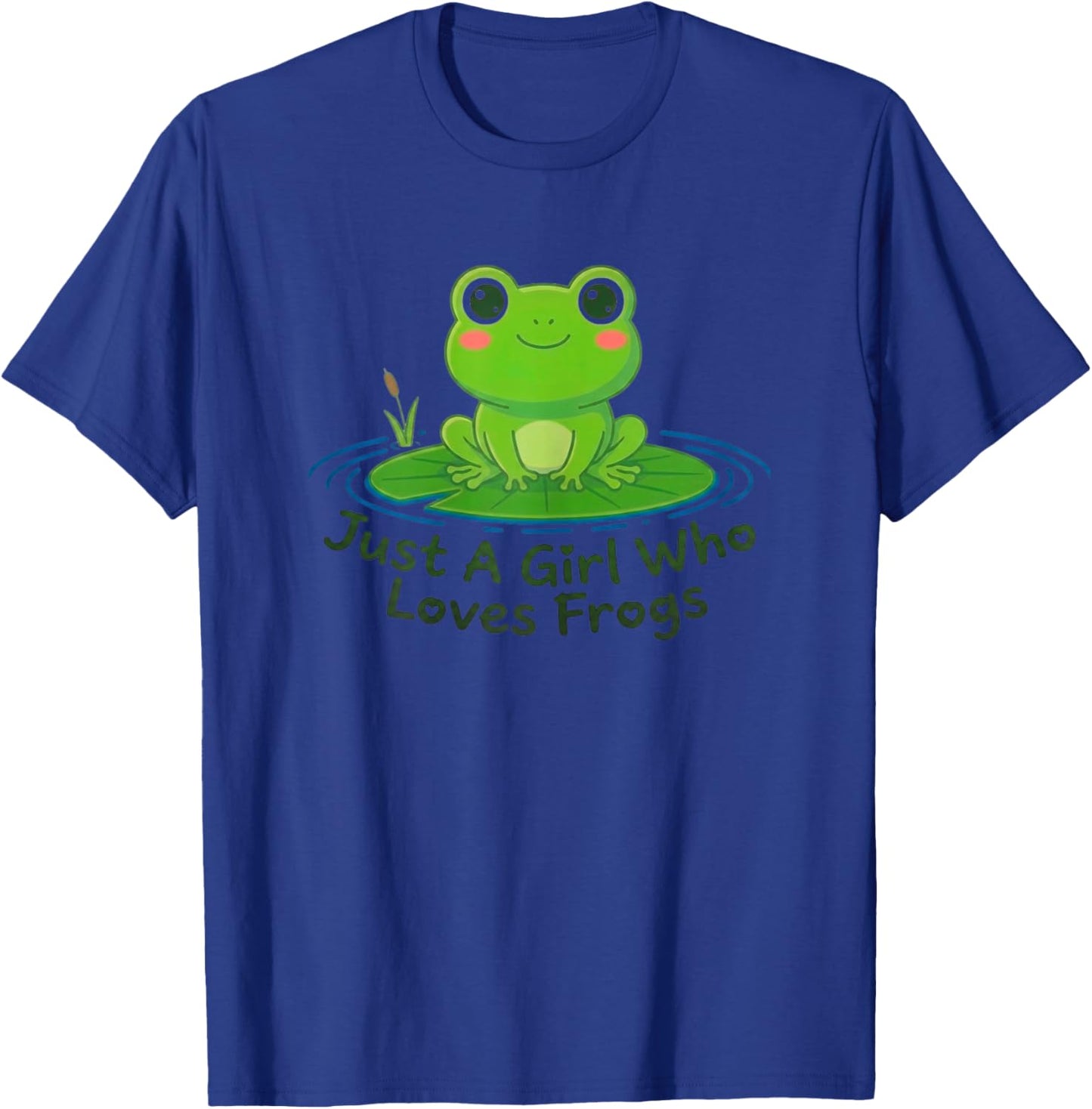 Just A Girl Who Loves Frogs Cute Kawaii Gift Women & Girls T-Shirt - T-Shirt | Royal