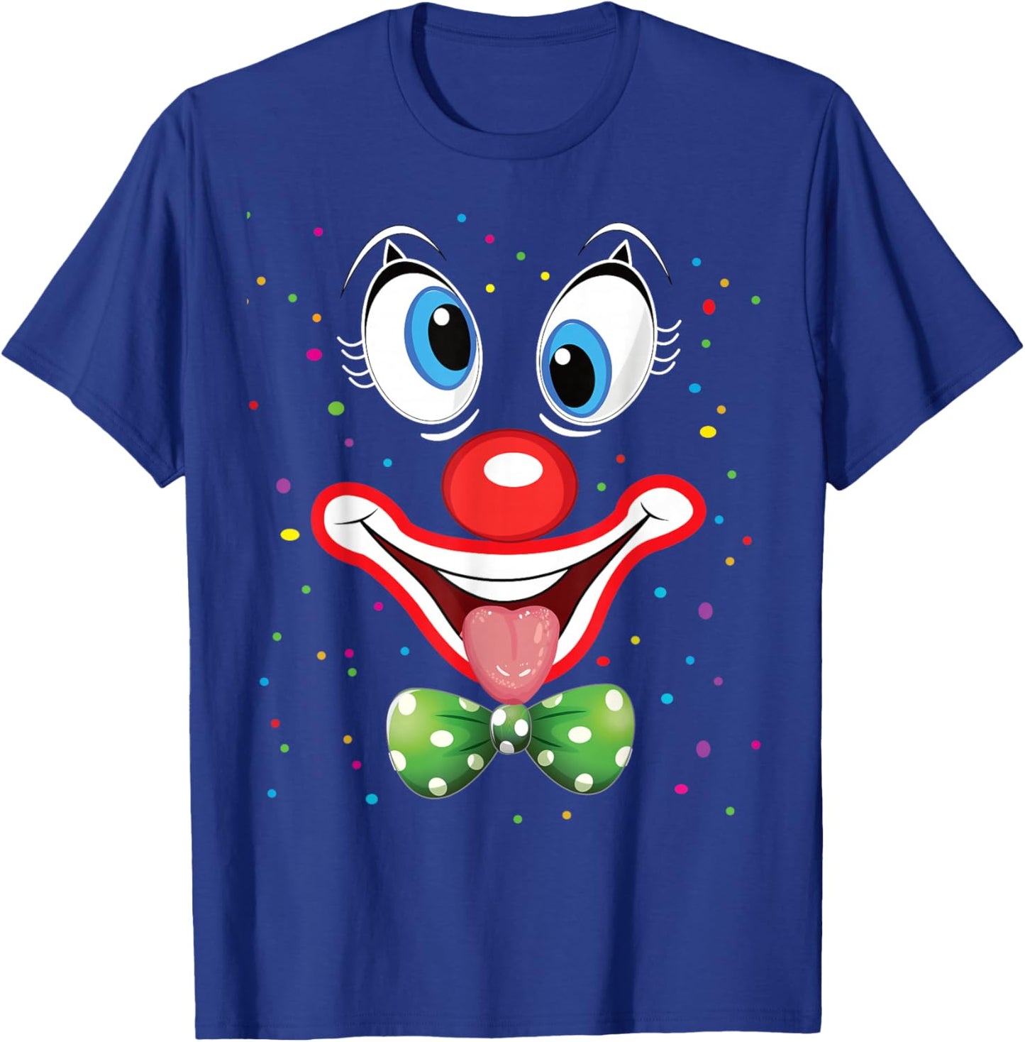 Carnival Clown Face Circus Costume Kids Men Women Carnivals T-Shirt - T-Shirt | Royal