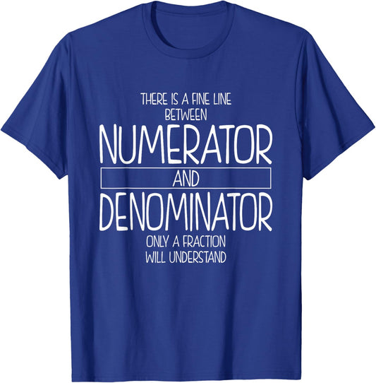 Funny Math Teacher Joke Math Geek Pun Men Women T-Shirt - T-Shirt | Royal